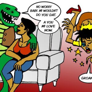 jamaican cartoon about domestic abuse