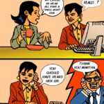 JAMAICAN CARTOON COMIC ABOUT OFFICE GOSSIP