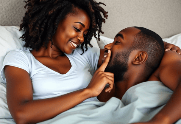 JAMAICAN COUPLE IN BED