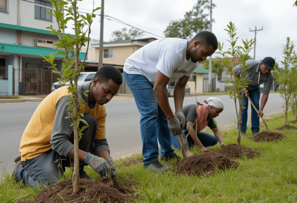 jamaican planting tree